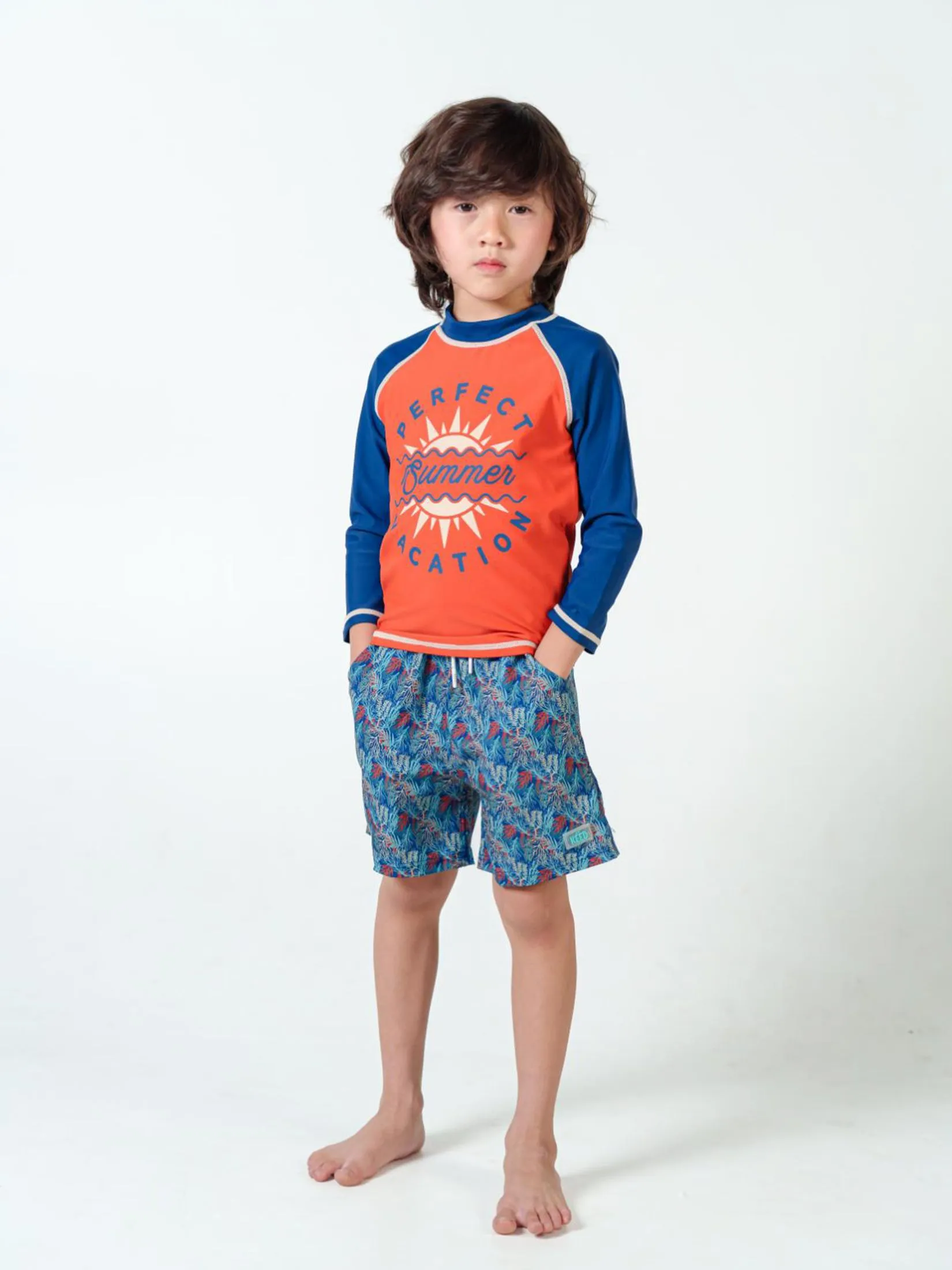 KEED Boy Beach Pants Reef Navy