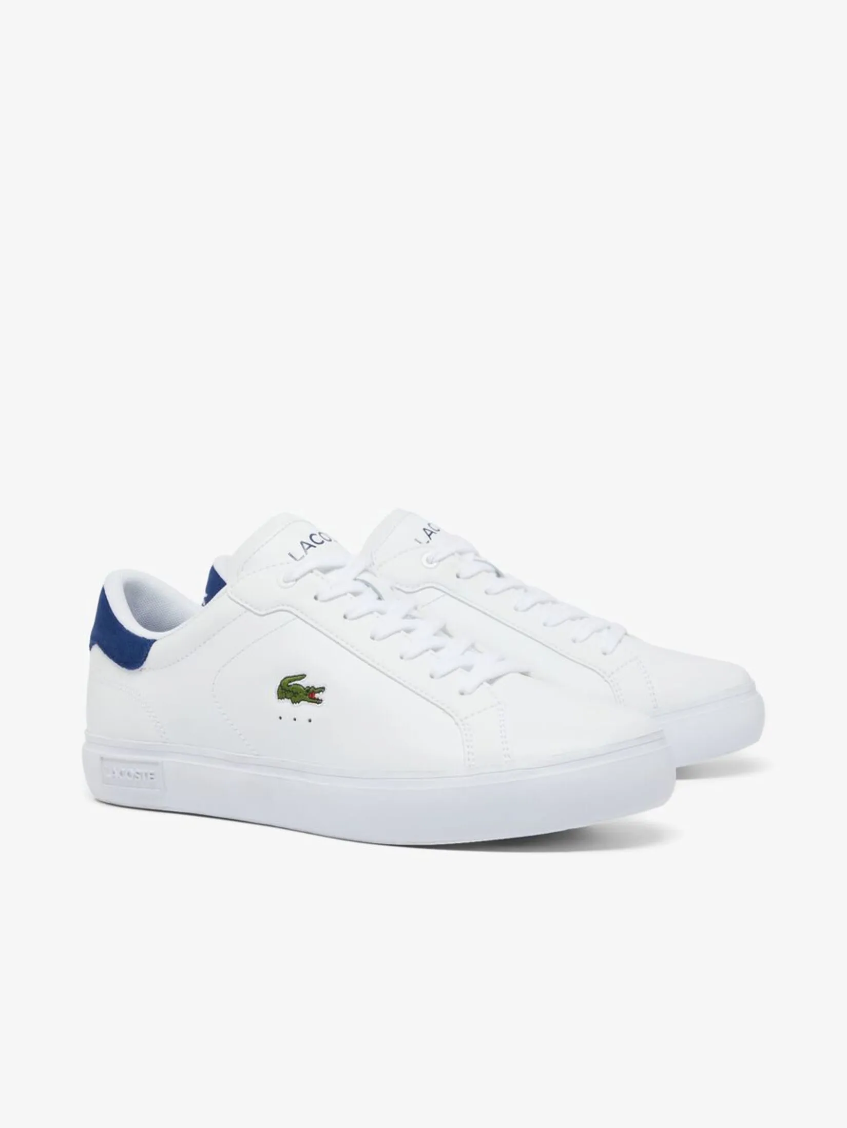 LACOSTE Men’s Powercourt Leather Sneakers White