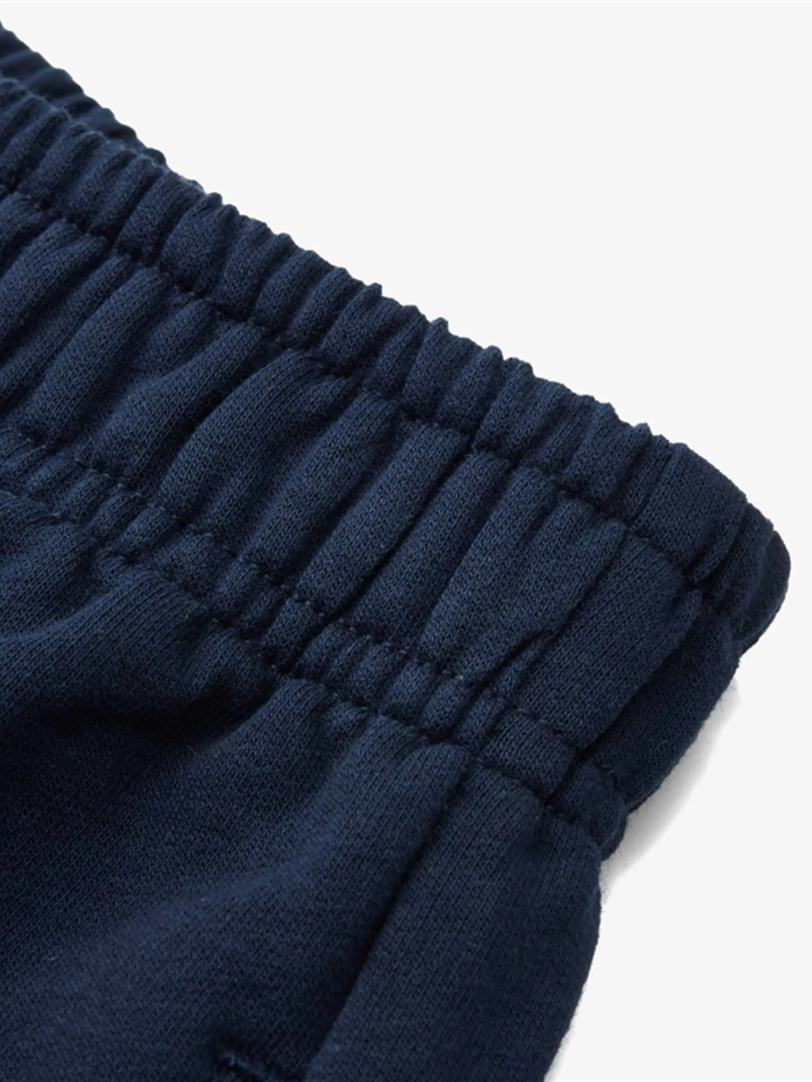 GIORDANO Women's  Online Exclusive Relaxed French Terry Shorts Navy Blue