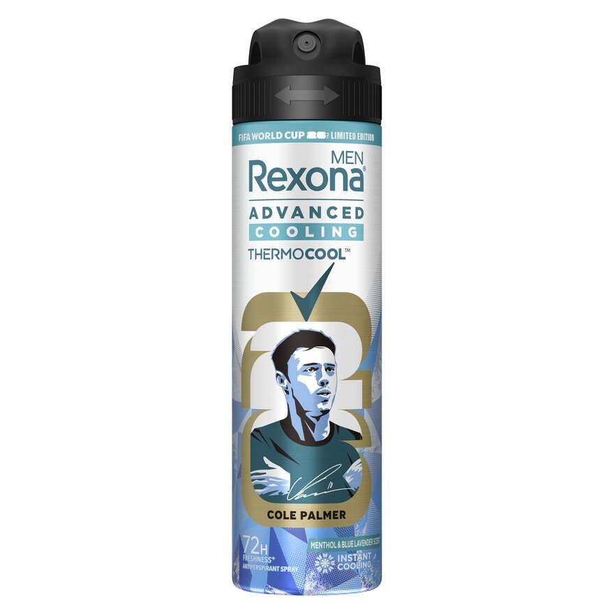 Rexona Men Spray Advanced Cooling Menthol Blue Lavender Antiperspirant 135 Ml. - ฺBlue