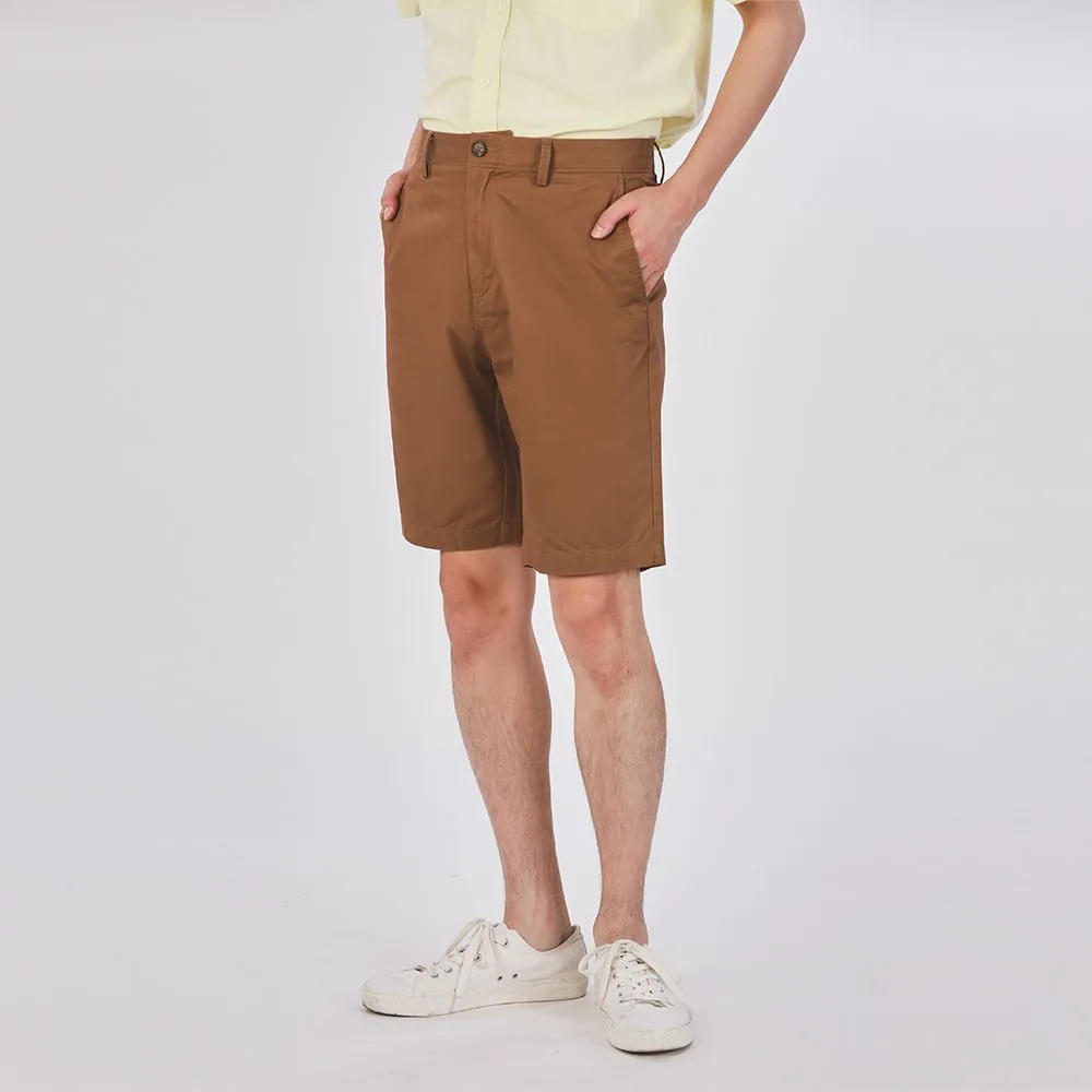 JOHN HENRY Men's Shorts (Slim Fit) ESSENTIALS Brown