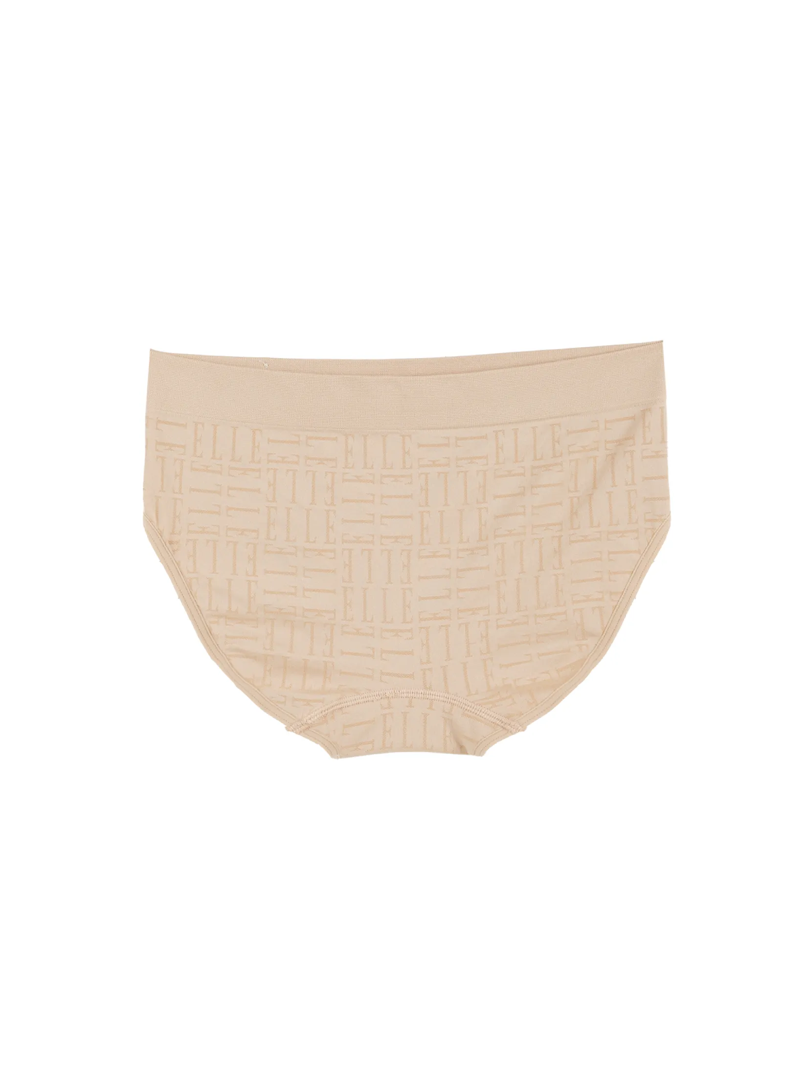 ELLE LINGERIE Women's Seamless Bikini Lowrise Panties LU9102 - Beige