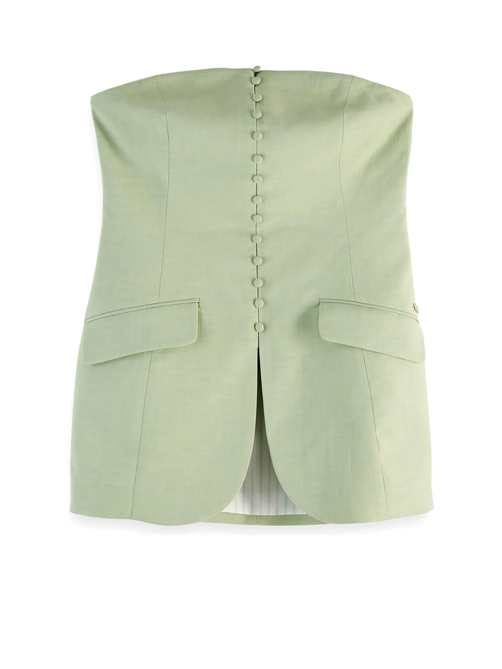 SCOTCH&SODA Women Bodice Strapless Tailored Pistachio