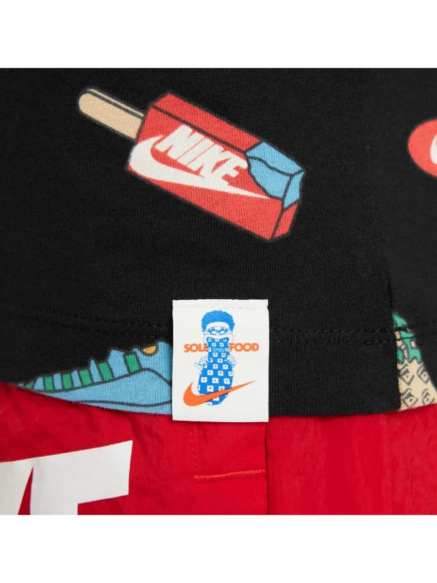 NIKE KIDS Unisex Kids T-Shirt Nike Sportswear KC23 Sole Food Black