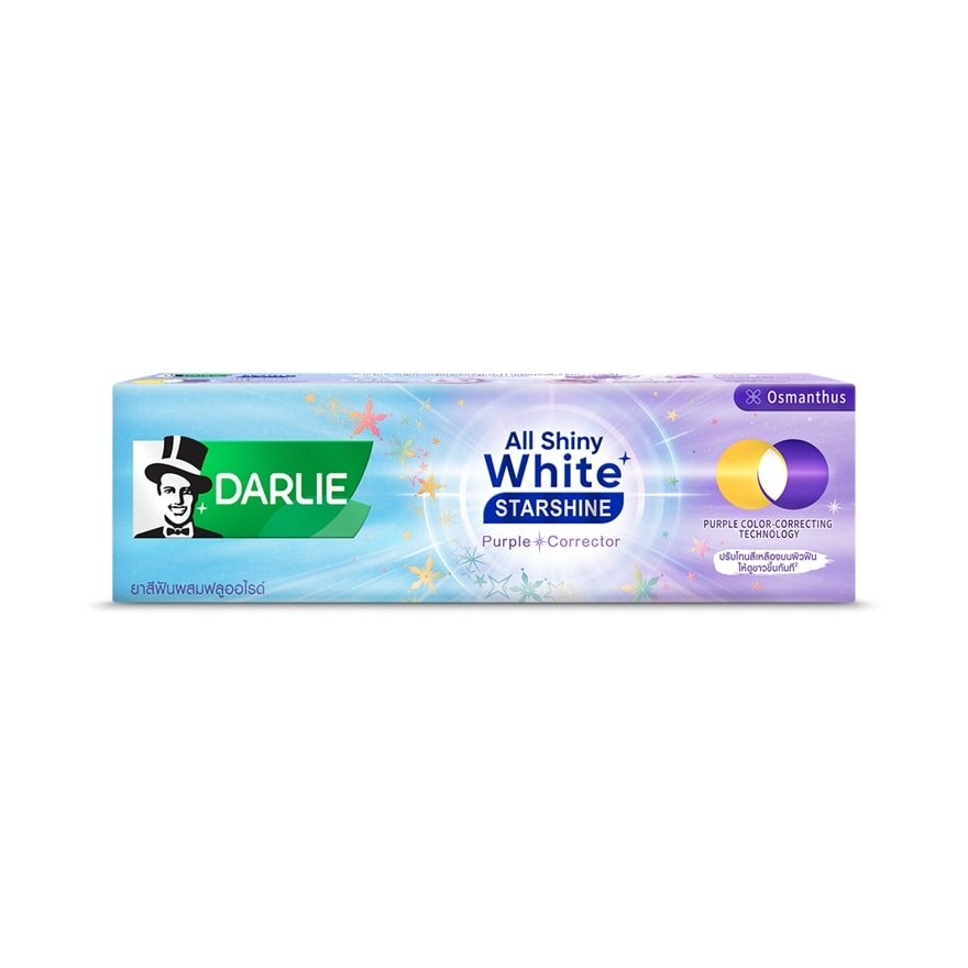 Darlie Toothpaste All Shiny White Starshine Purple Corrector 100 G. - Purple