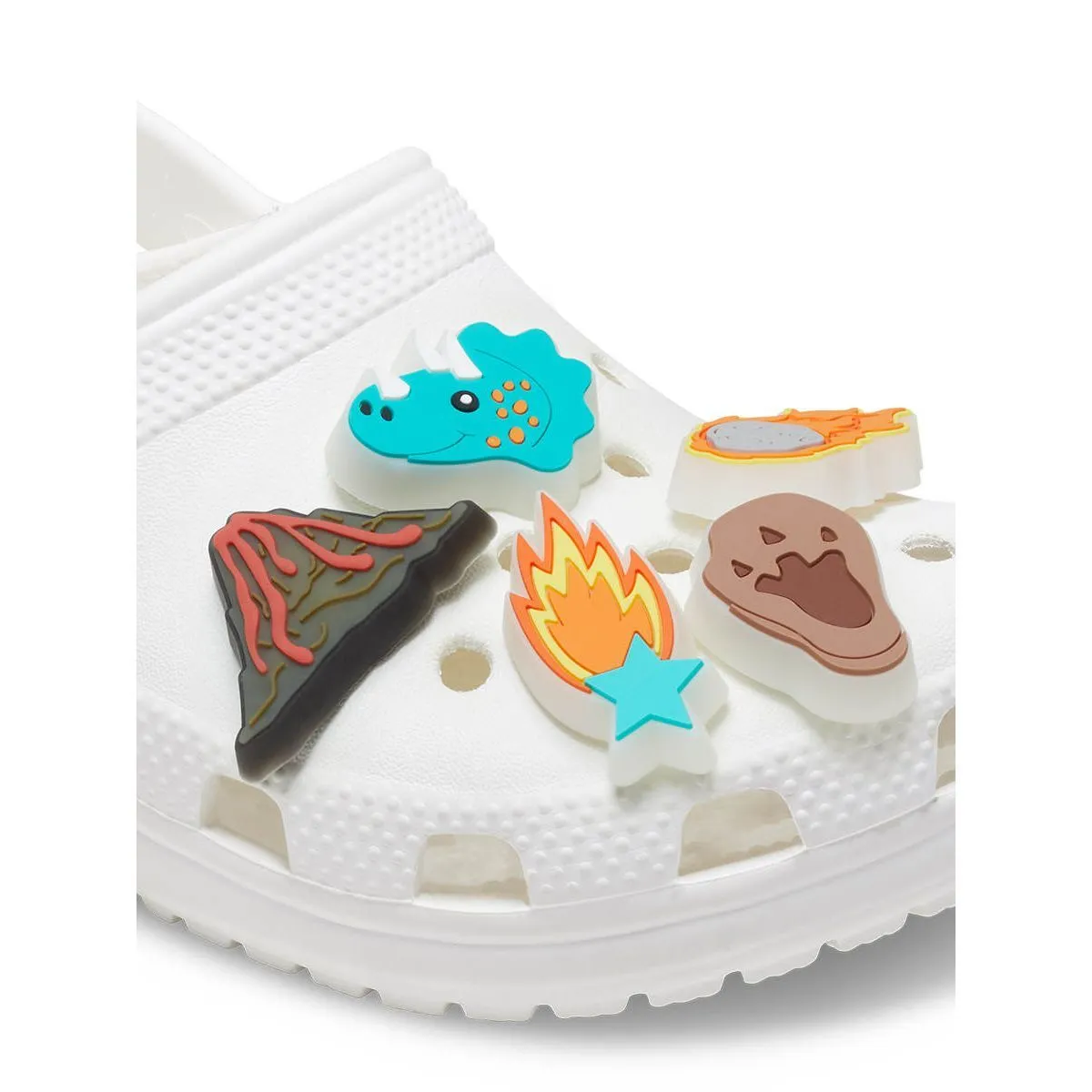 CROCS Jibbitz Shoes Charm Lights Up Mesozoic Era 5-Pack Multi Color - CR024AC059DXTH