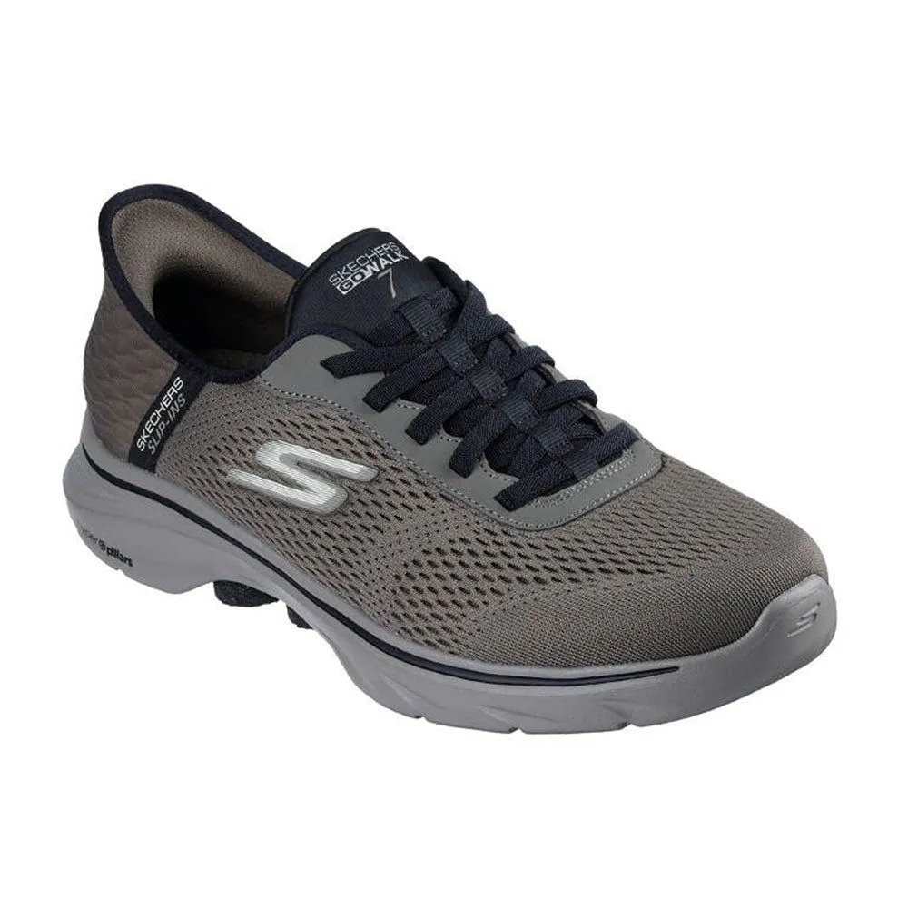 SKECHERS Men Training Shoes Slip-ins®: GO WALK 7™ - Free Hand 2 Brown - SK108SH757EFTH