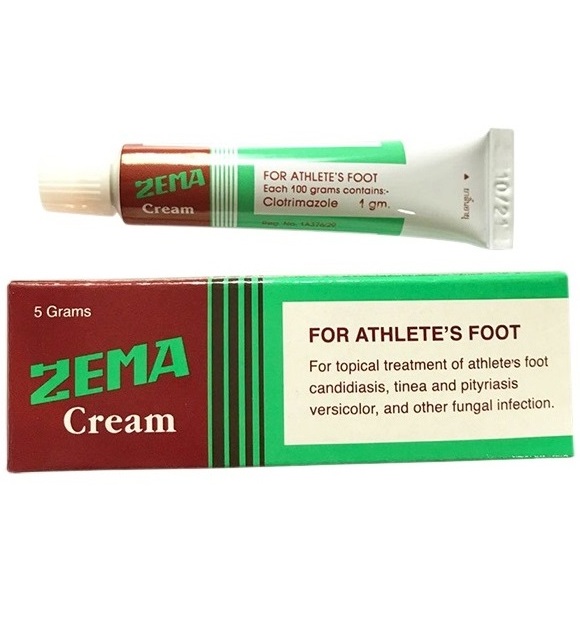 Крем дерматологический Zema от грибка и лишаев (клотримазол) 5 мл