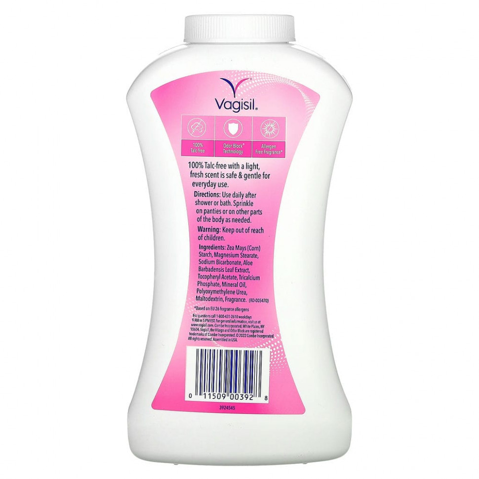 Vagisil, Дезодорант-порошок для блокировки запаха, 227 г (8 унций)