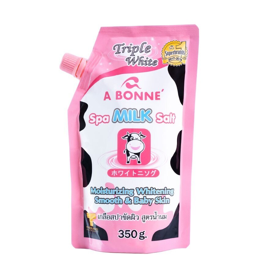 A Bonne' Spa Milk Salt 350 G. เกลือสปาขัดผิว