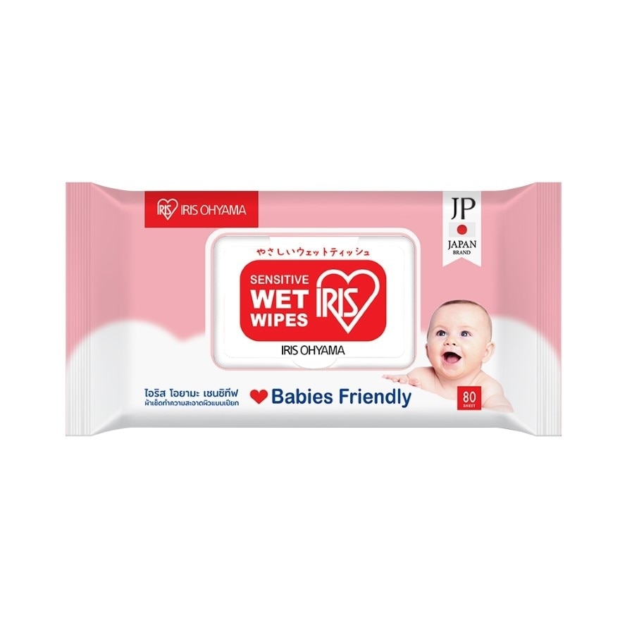 IRIS OHYAMA SENSITIVE WETWIPS 80 Sheet (TWT80)