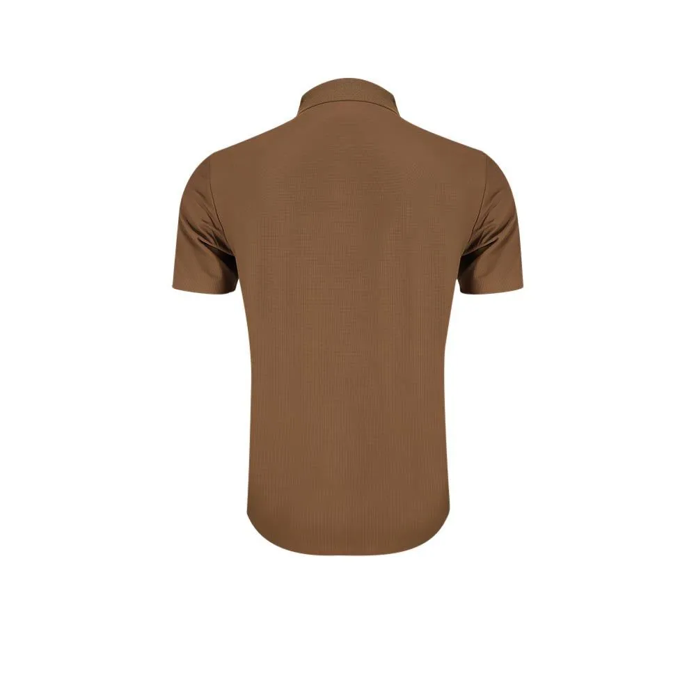 9NINE Men Golf Polo Shirt N25GOPOM05 Brown - 9N358AP616EKTH