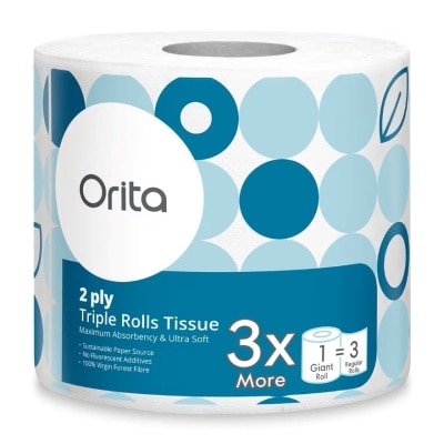 Orita Triple Rolls Tissue 50meters/roll.