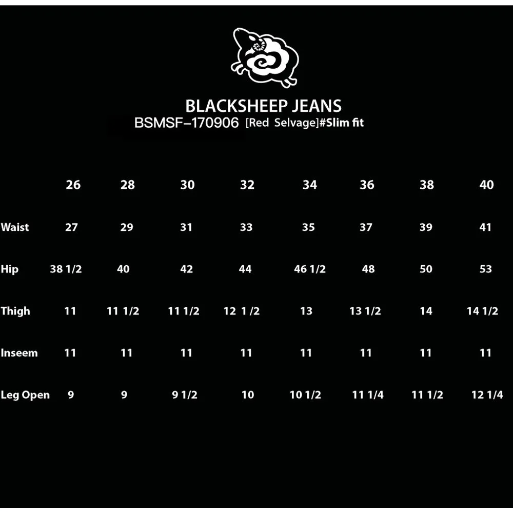 BLACK SHEEP JEANS Dark Blue Blacksheep Jeans BSMSF-170906-26