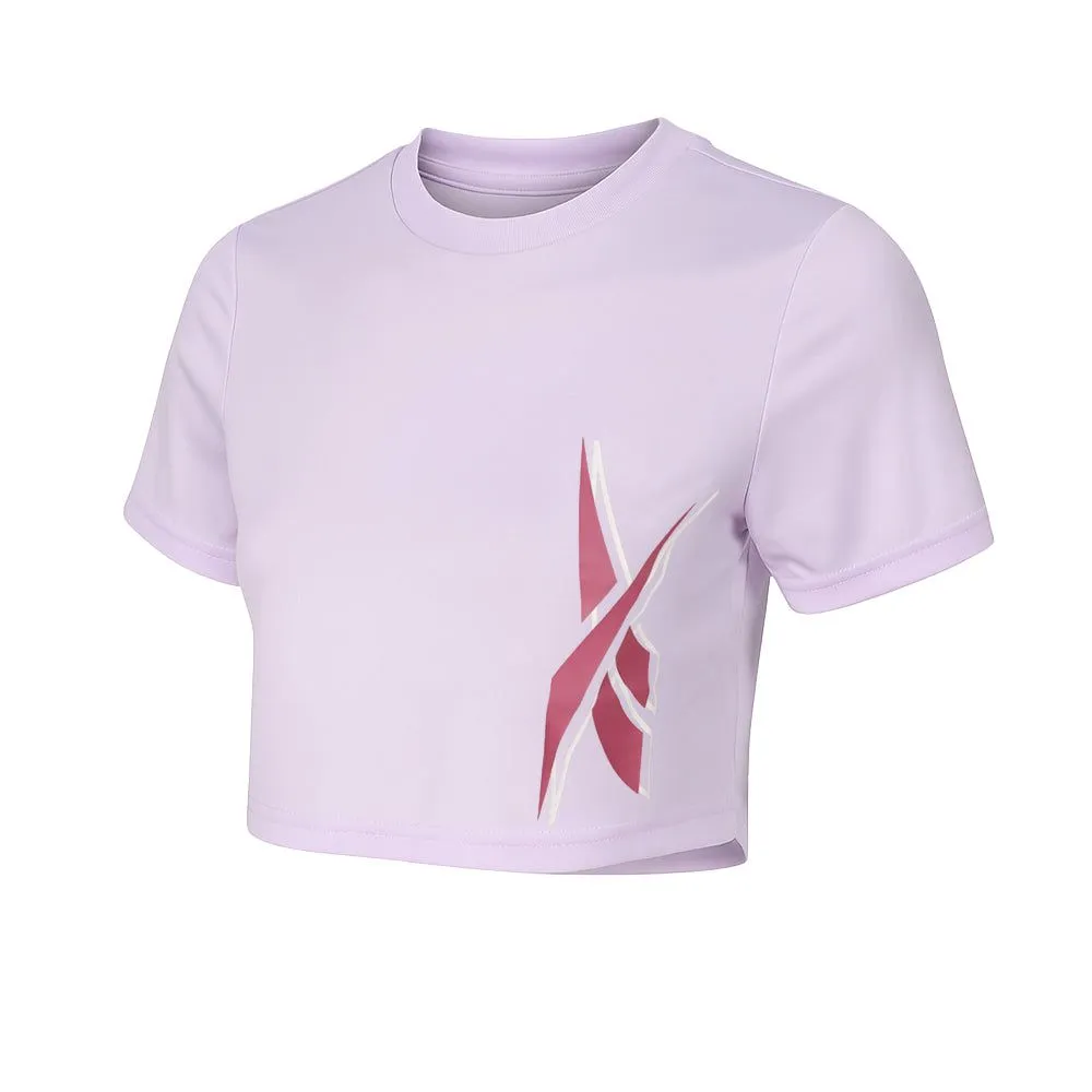 REEBOK ID Crop Graphic Women Training T-Shirt Purple - RE099AP250ENTH