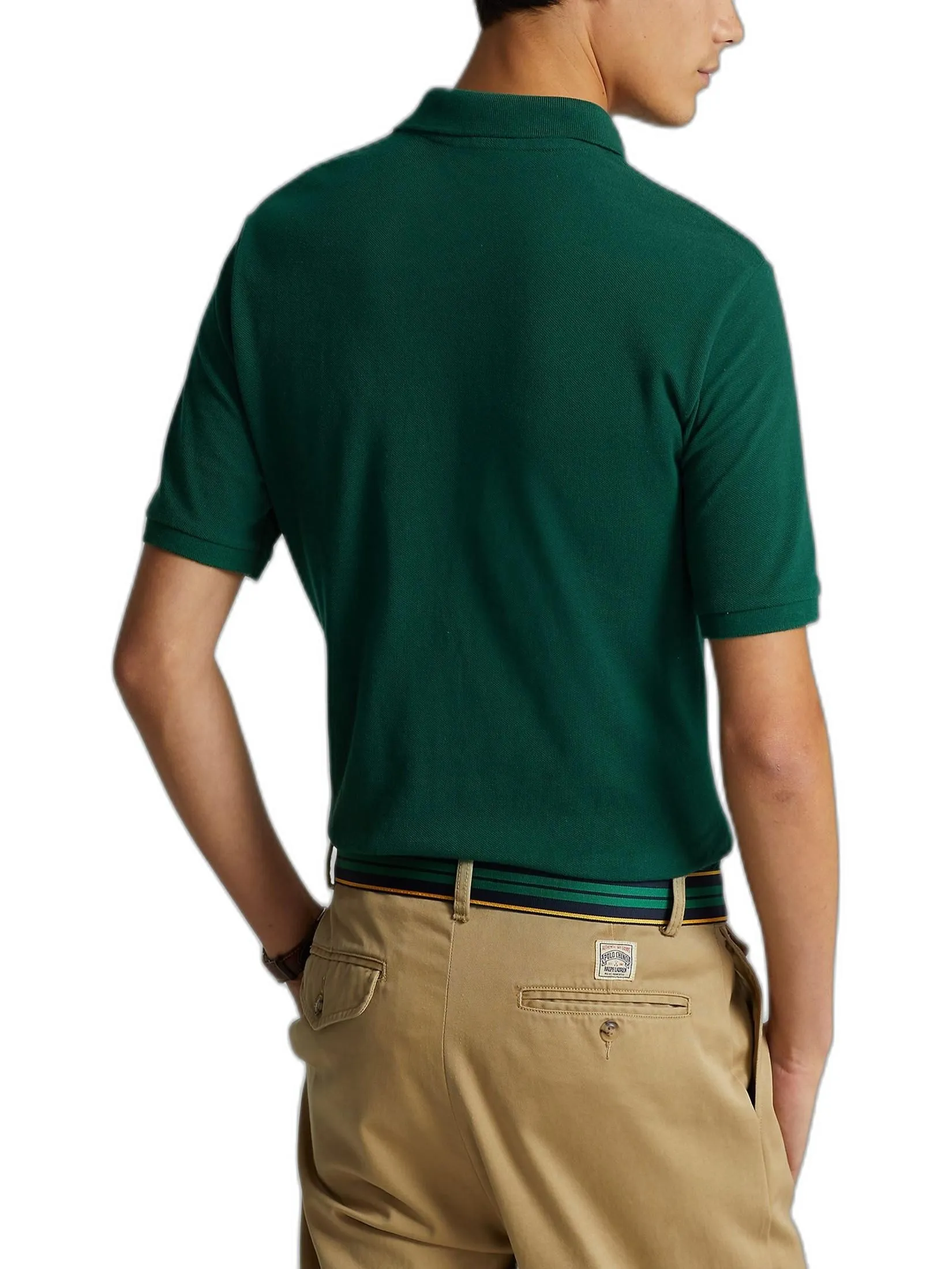 POLO RALPH LAUREN Polo Ralph Lauren POLO-Custom Slim Fit Mesh Polo Shirt MNPOKNI1N820334 300 GREEN