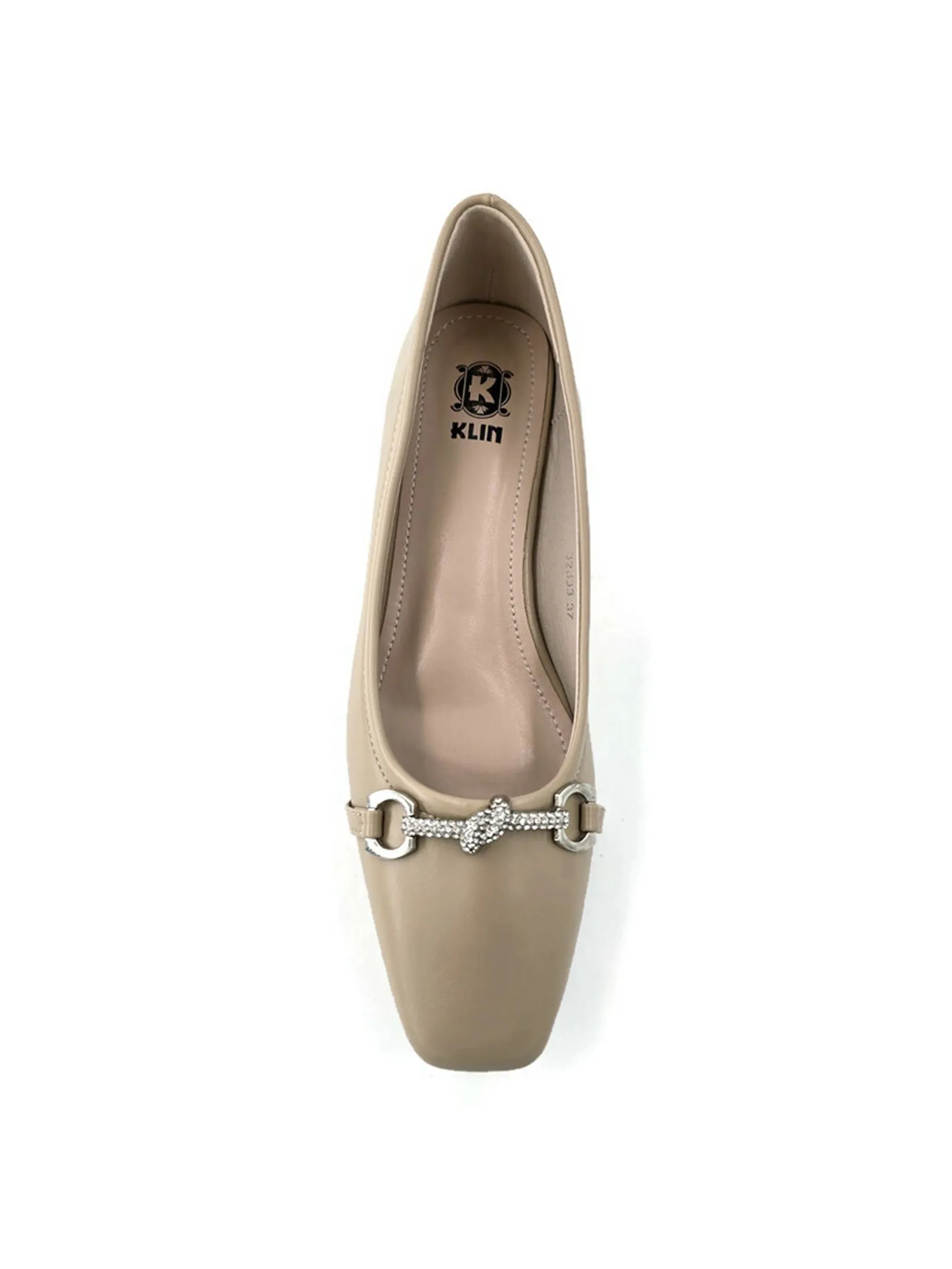 KLIN Woman Cutte Toe Court Shoes Beige