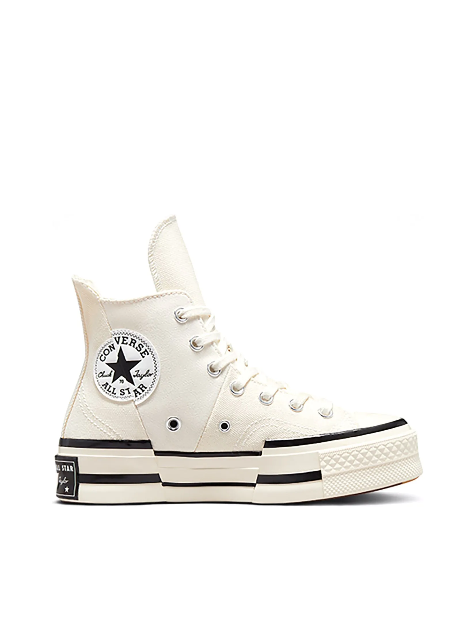 CONVERSE Unisex Sneakers Chuck 70 Plus Canvas Hi Cream