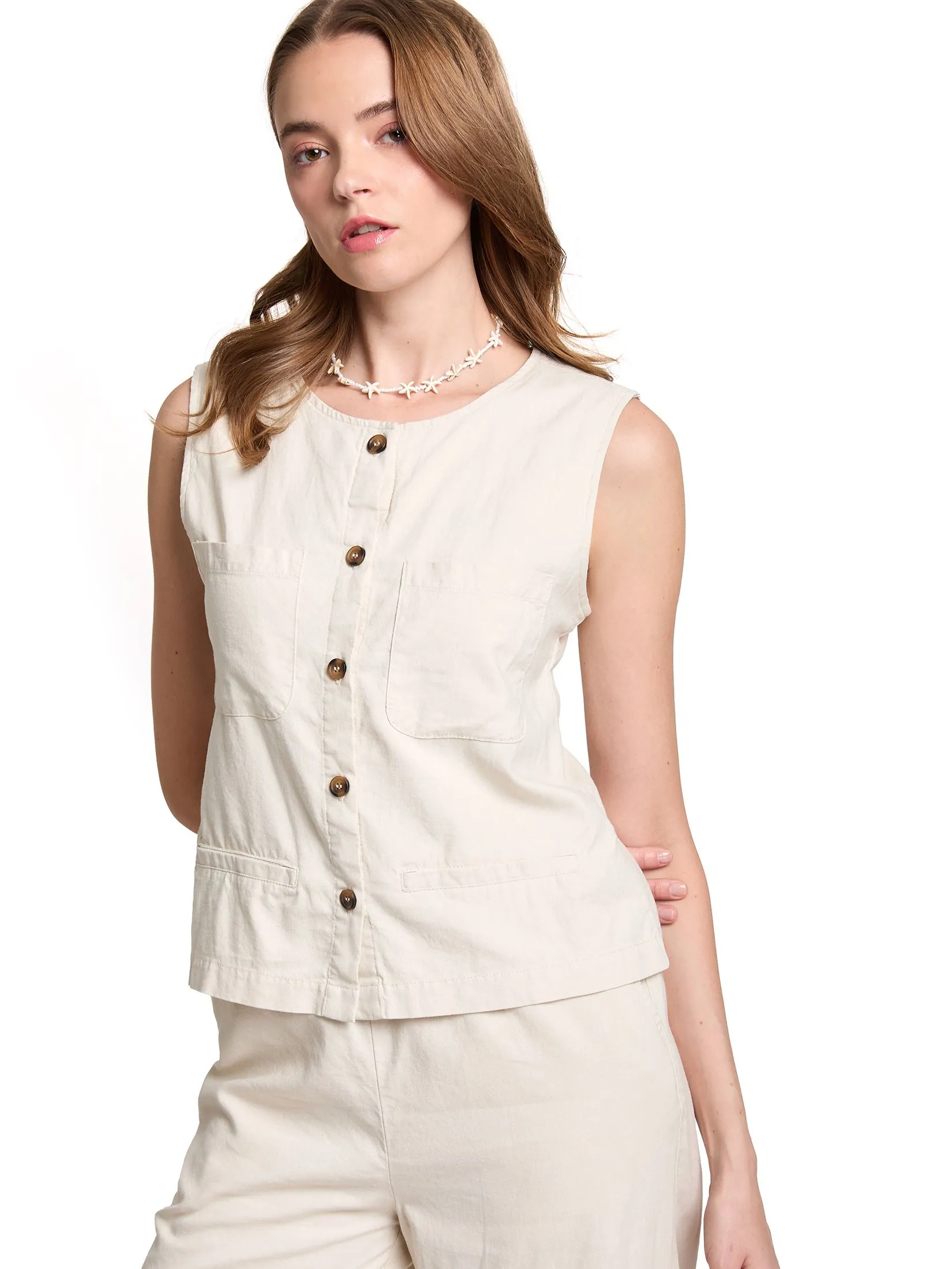 DEFRY 01 Women Blouse Sleeveless 2506WSSW071
