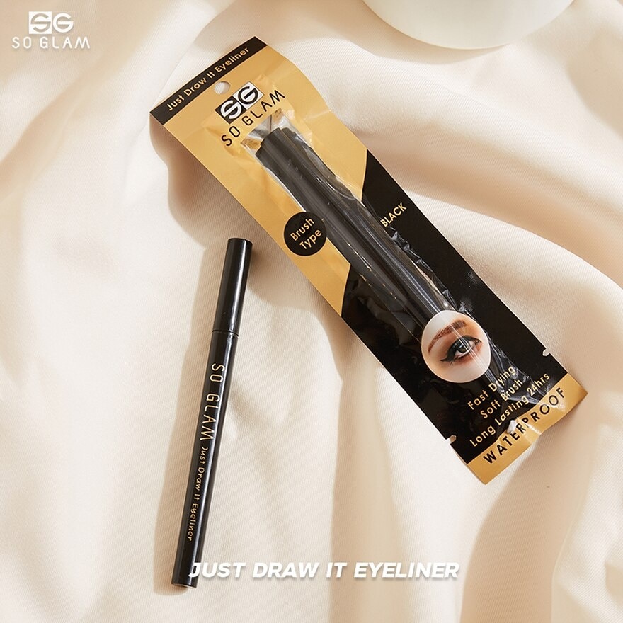 So Glam Just Draw It Eyeliner 1ml. 01 Black