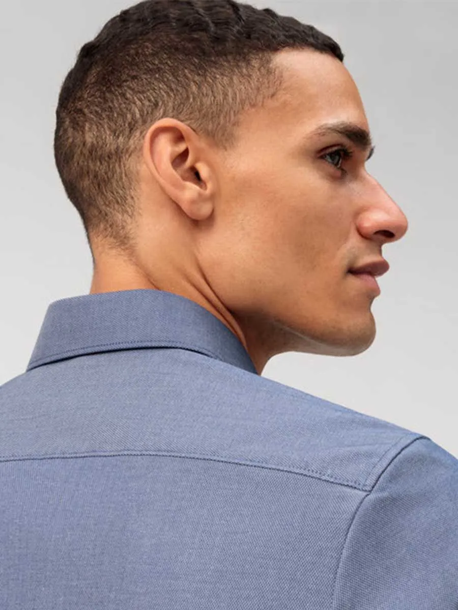 OLYMP MEN SHIRT LONG SLEEVES BUSINESS SHIRT BODY  FIT EASY IRON  NAVY BLUE