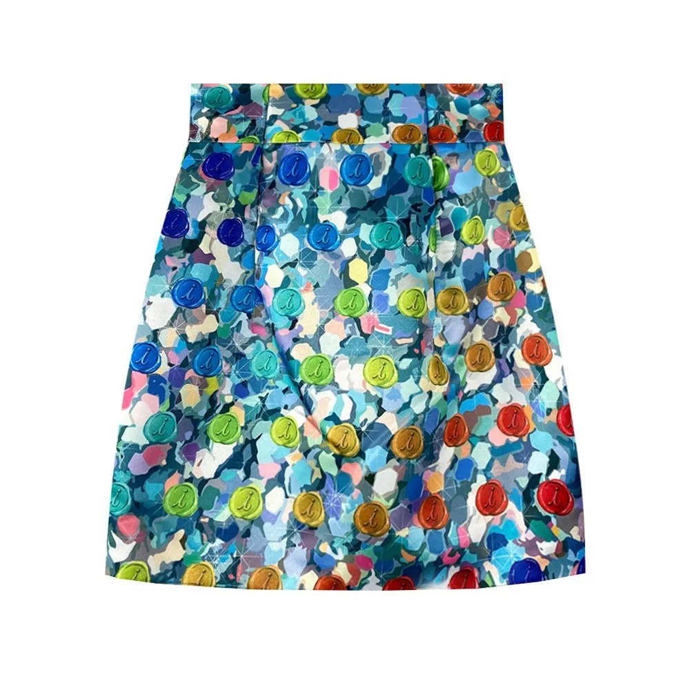 ICONIC BLUE SLOPPY SKIRT MODEL SLOPPY SKIRT 6755