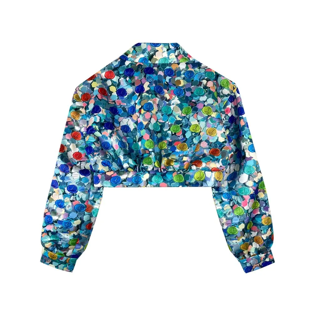 ICONIC BLUE GAUDY JACKET MODEL GAUDY JACKET 6771