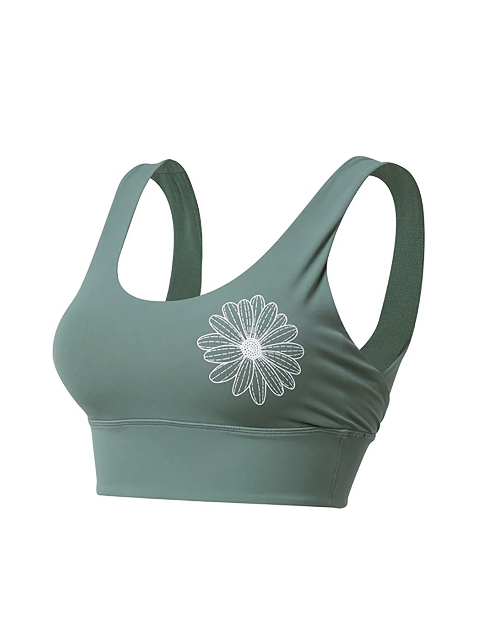 MARDI MERCREDI ACTIF Beurre Ultimate Comfort Basic Bra Theflower Khaki Ivory