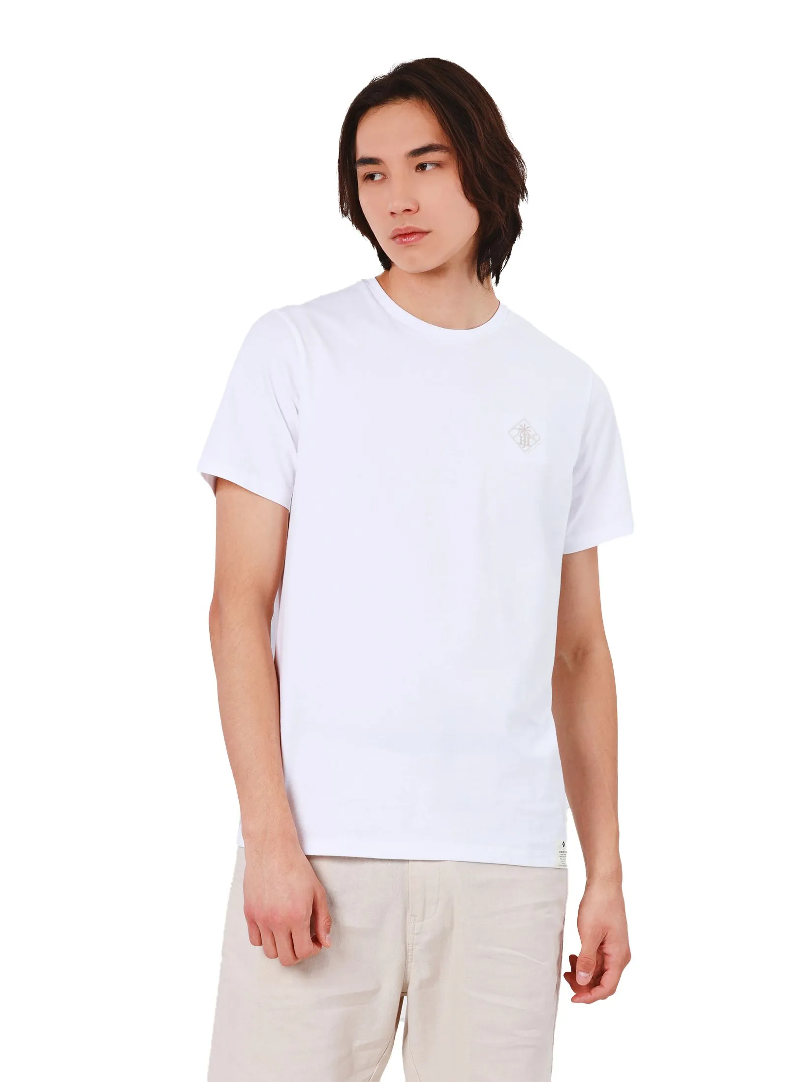 JOHN HENRY Men's T-Shirts (Slim Fit) Rejuvenate Vacation White