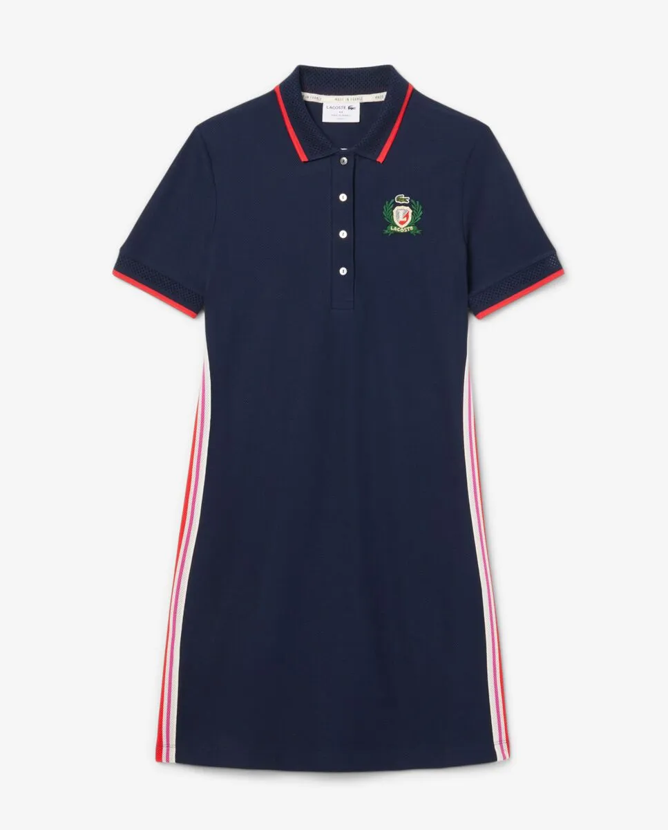 LACOSTE French Made Slim Fit Polo Dress Blue