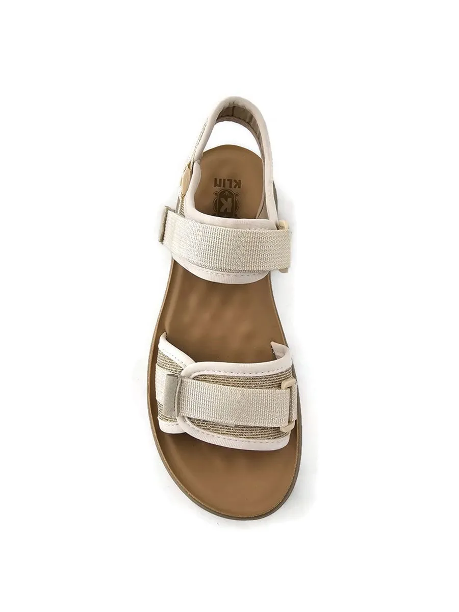 KLIN Woman Slingback Sandals Cream