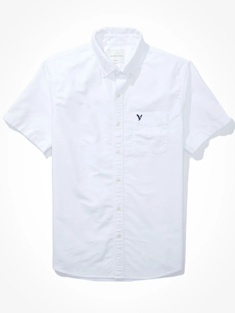 AMERICAN EAGLE 2105 INT SS CF BTD YD SOLID OXFORD W EAGLE 100 WHITE
