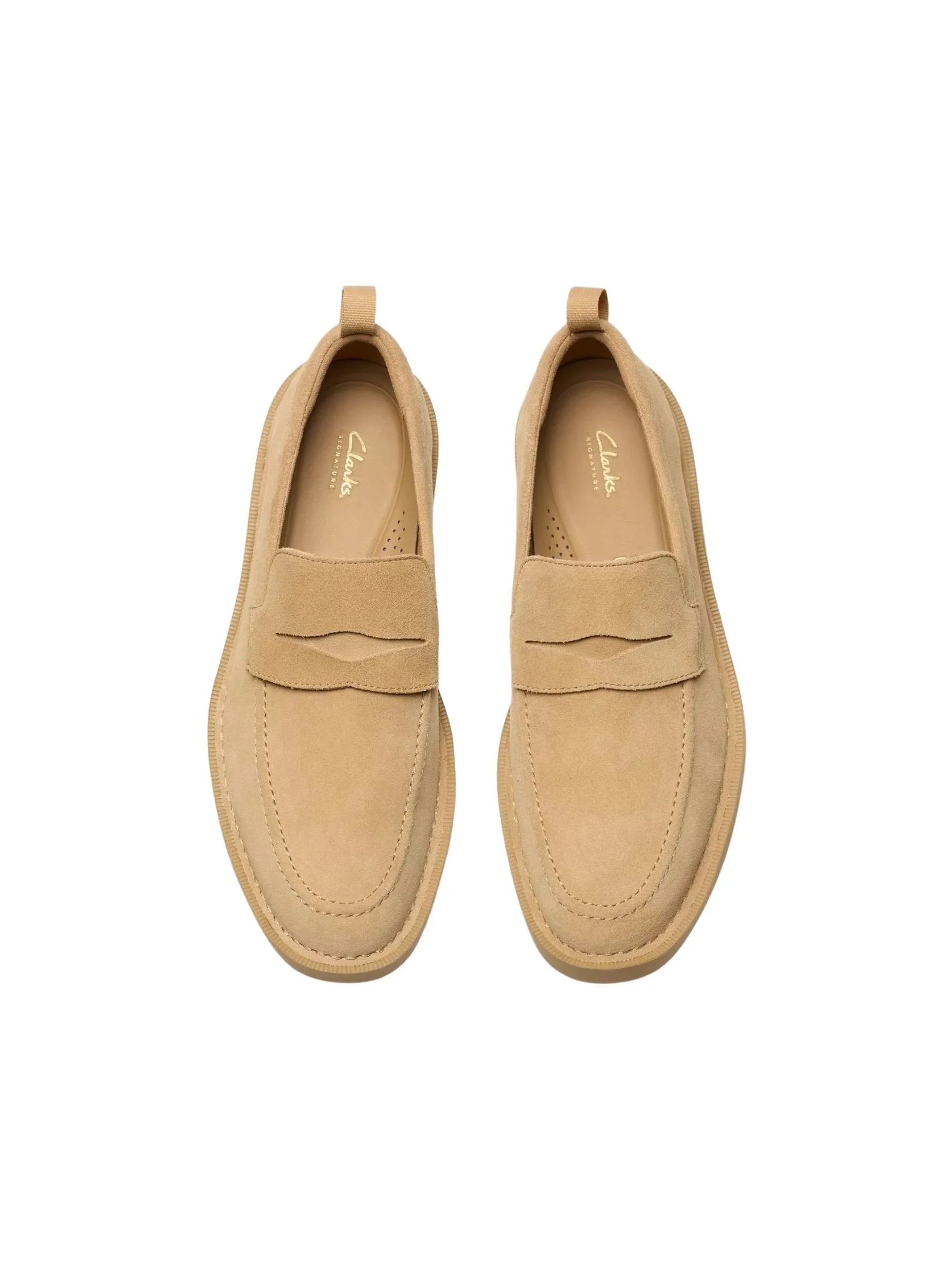 CLARKS MARTOCK LO Dark Sand Suede Men’s Suede Loafers
