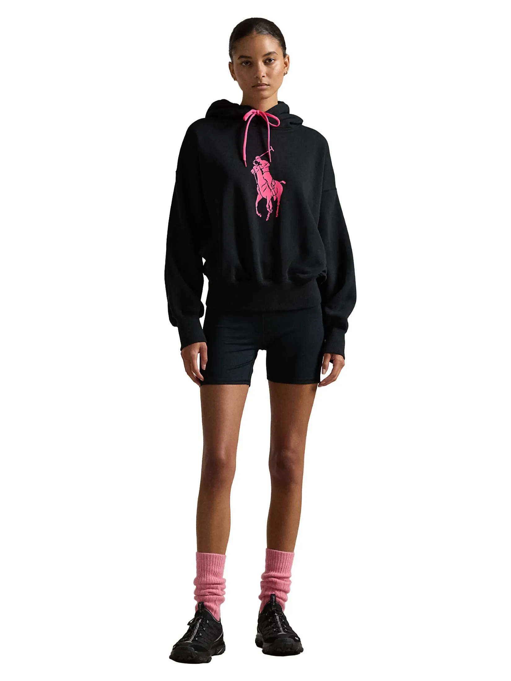 POLO RALPH LAUREN Women Shorts-Pink Pony Performance Bike Short WMPOSHONBQ20093-BLACK