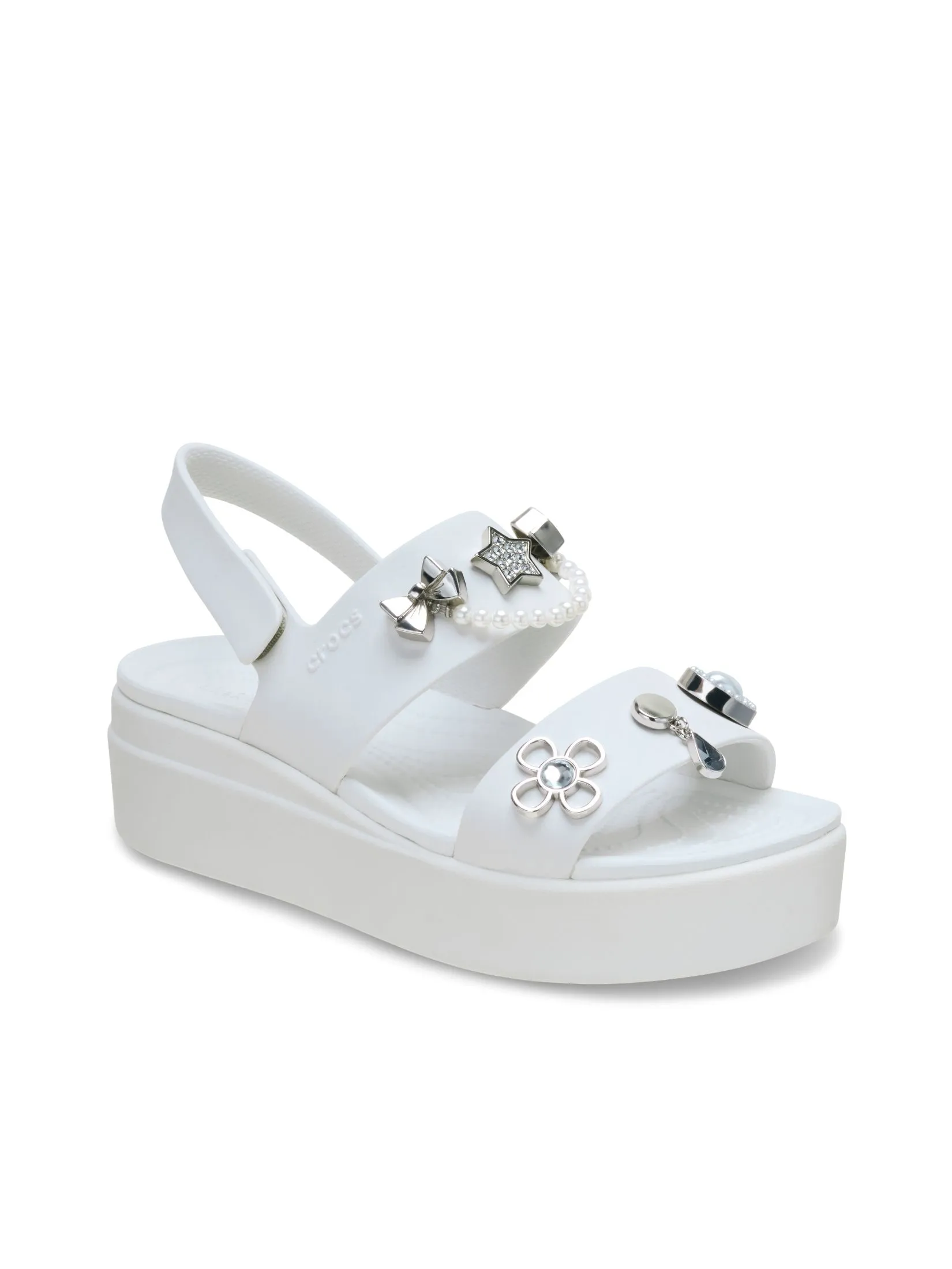 CROCS WOMEN'S BROOKLYN PRE EMBELLISHED 4U - MOONLIGHT