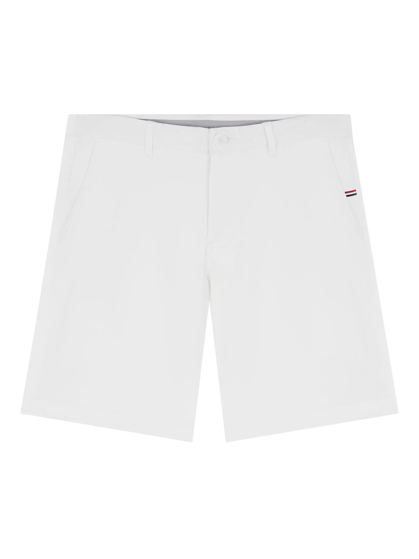 GIORDANO Men's Slim Taper Bermuda Shorts (180° Elastic Waist)  Signature White