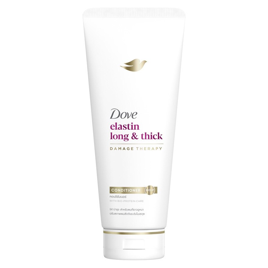 Dove Conditioner Elastin Long  Thick 350 Ml. - Pink