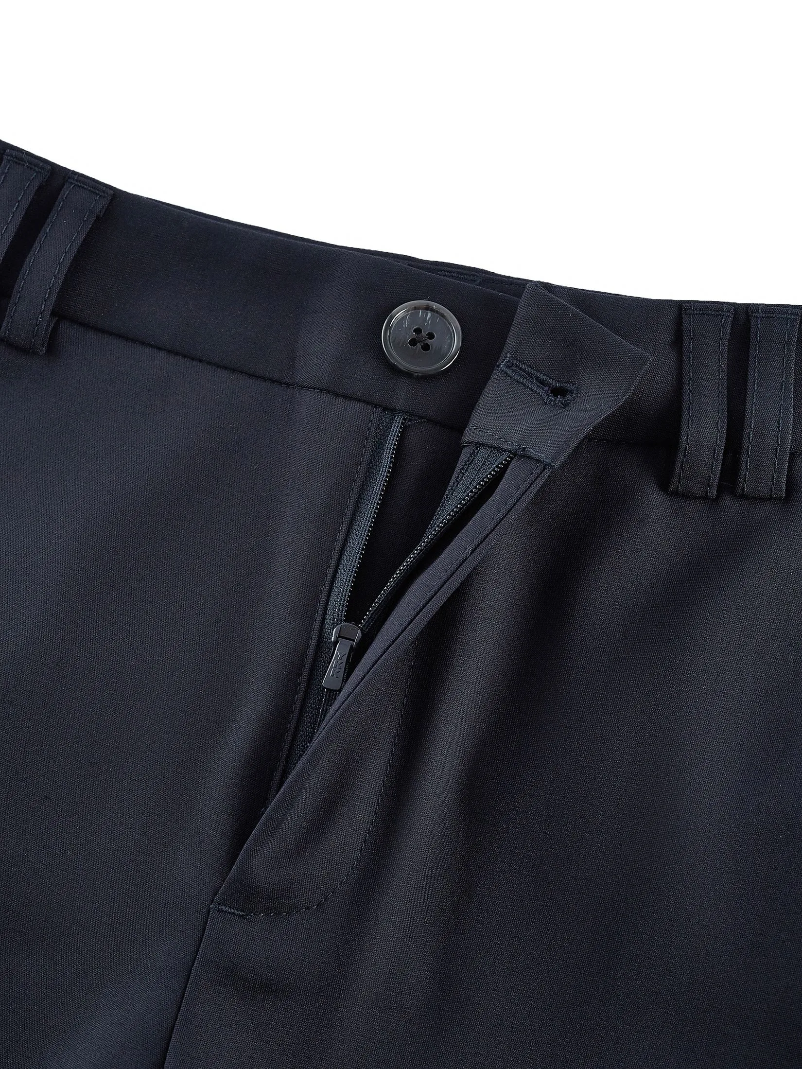 G2000 Women Clothing Cotton Blend Cropped Skinny Casual Pants With Belt Cropped Skinny Shape - Navy