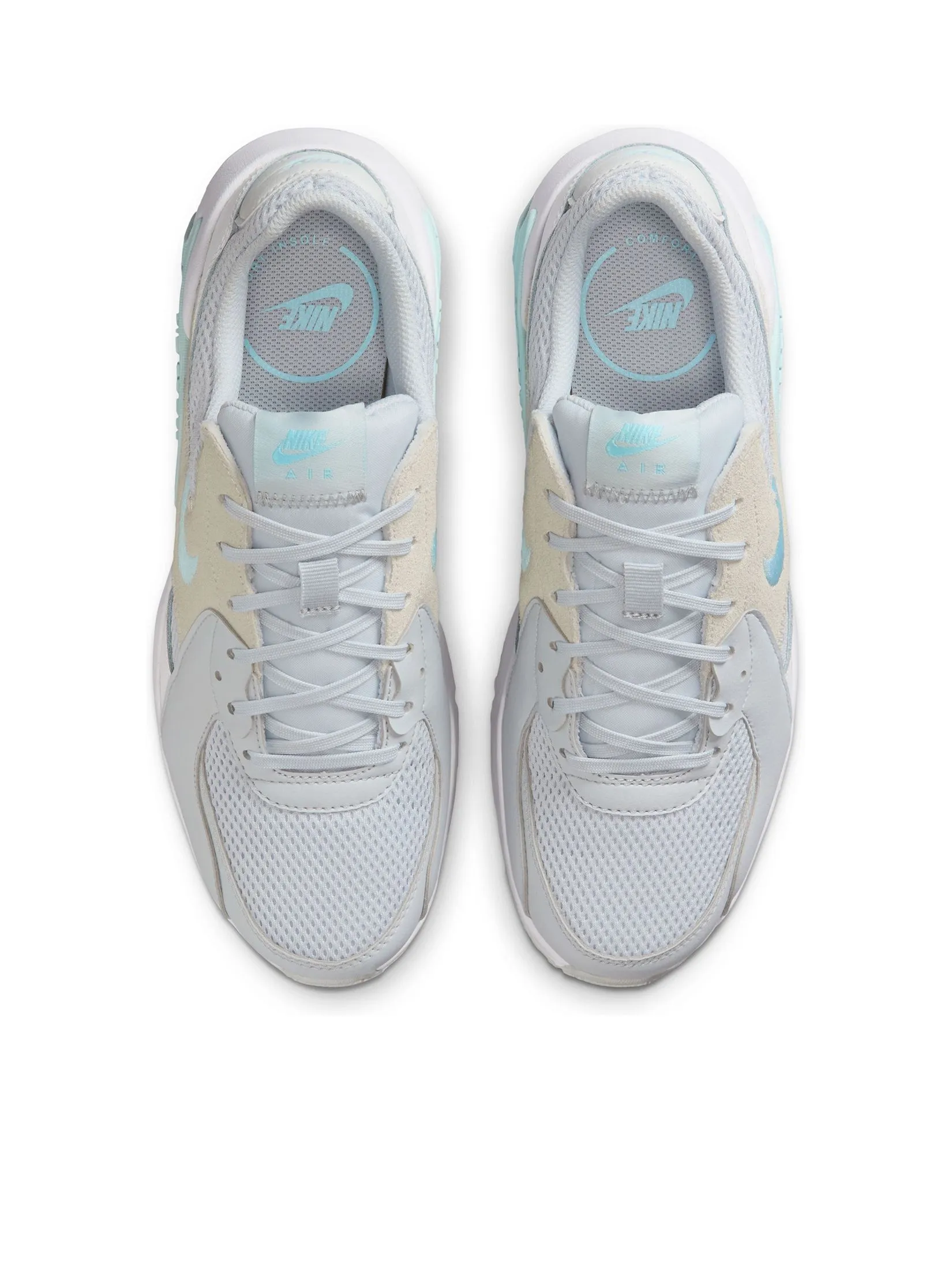 NIKE Women Sneakers Air Max Excee CD5432-013 Pure Platinum/Glacier Blue-Summit White