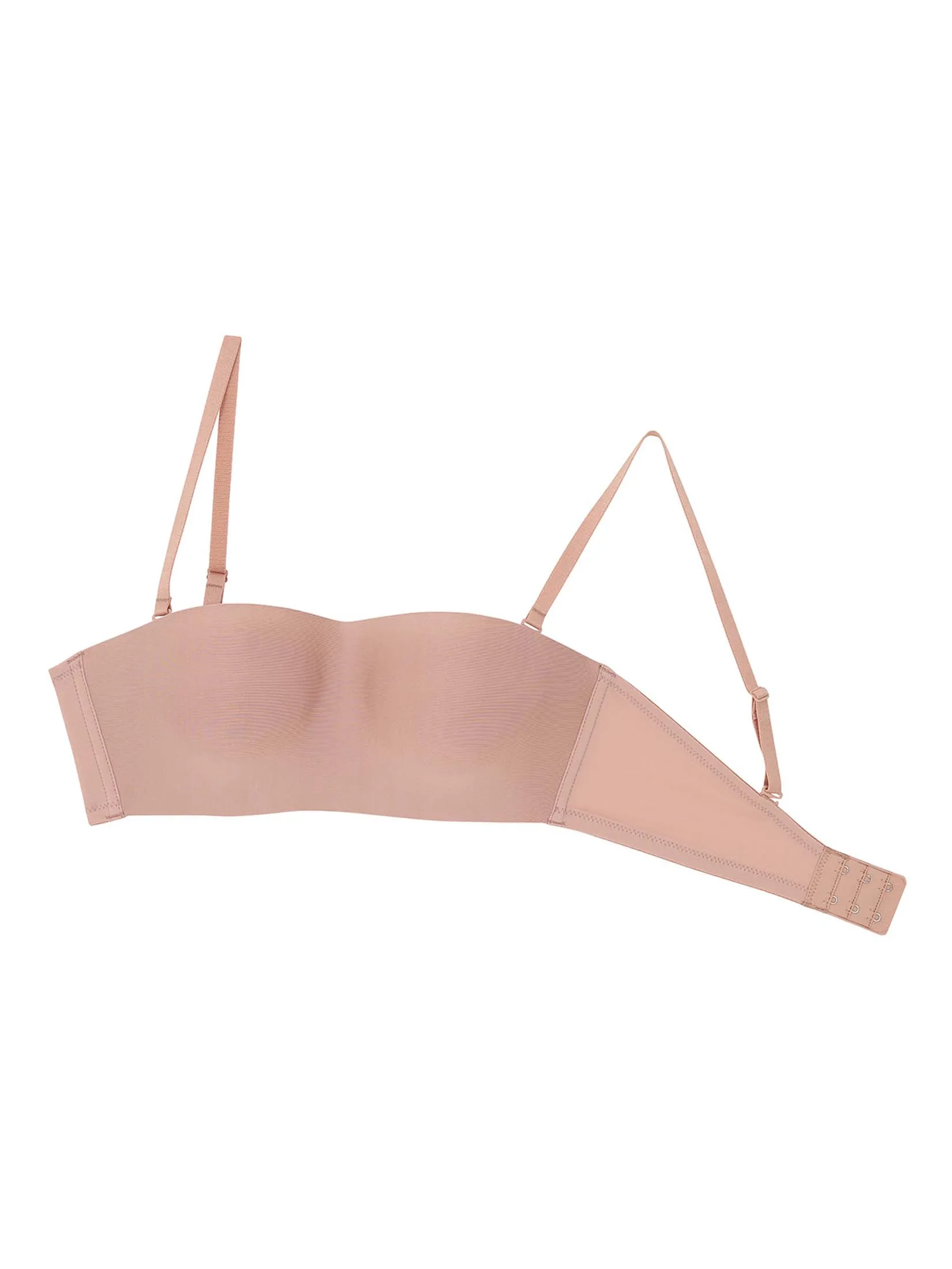 WACOAL Women Surprise strapless wireless top Bra Champagne Pink