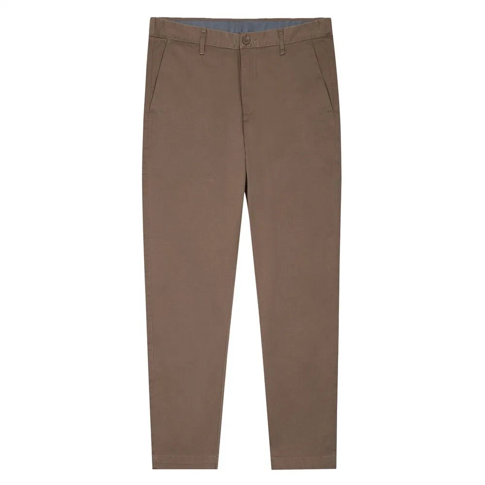 GIORDANO Brown Men's Low rise Slim Taper Super Stretch Pants