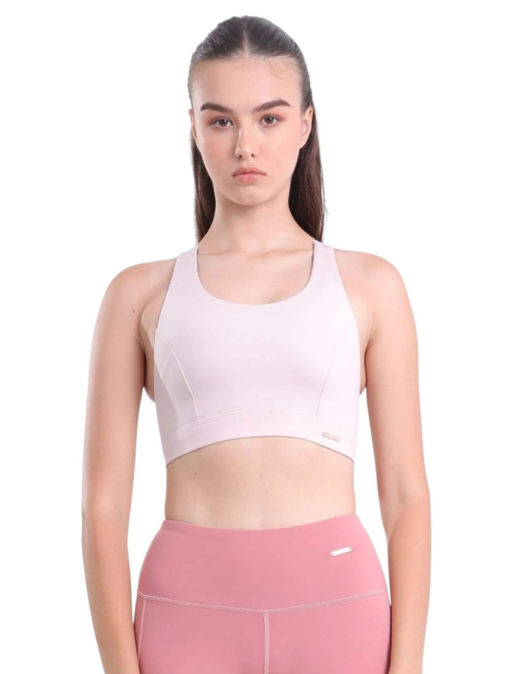 VANESSE Pink CROSS STRAP SPORT BRA (029068)