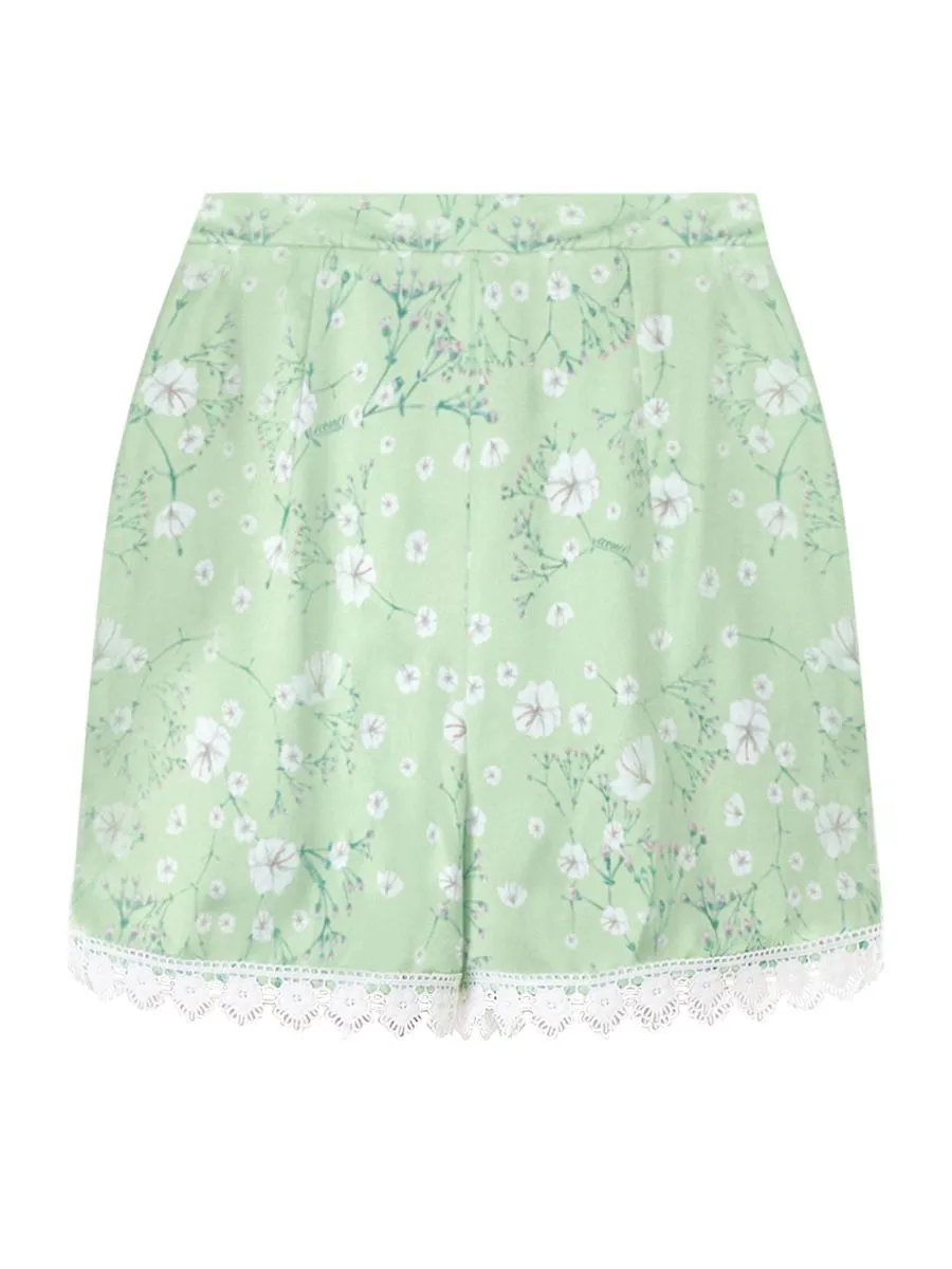 ICONIC WOMEN GREEN LIANA SHORTS