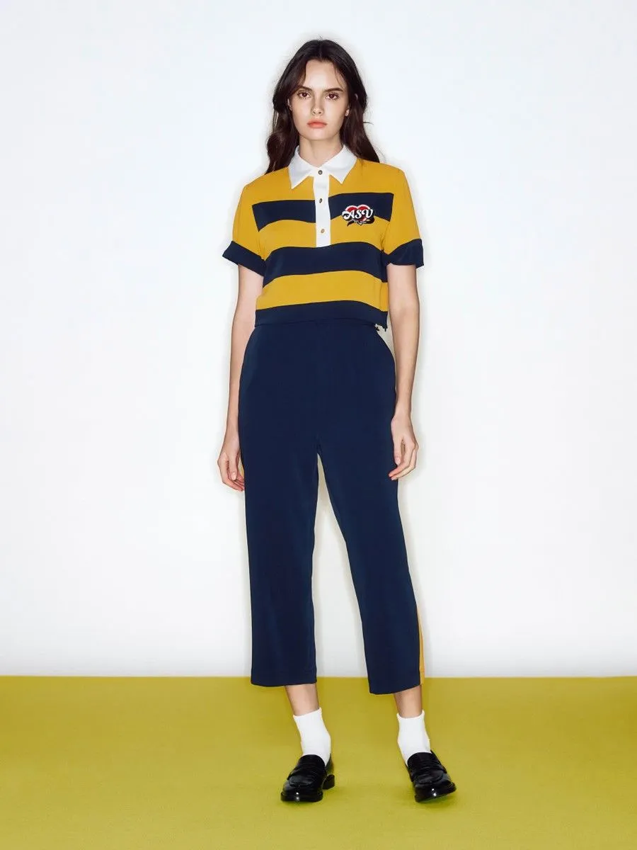 ASV (RS24) Emalee Jersey Women Pants Navy Blue Size - L