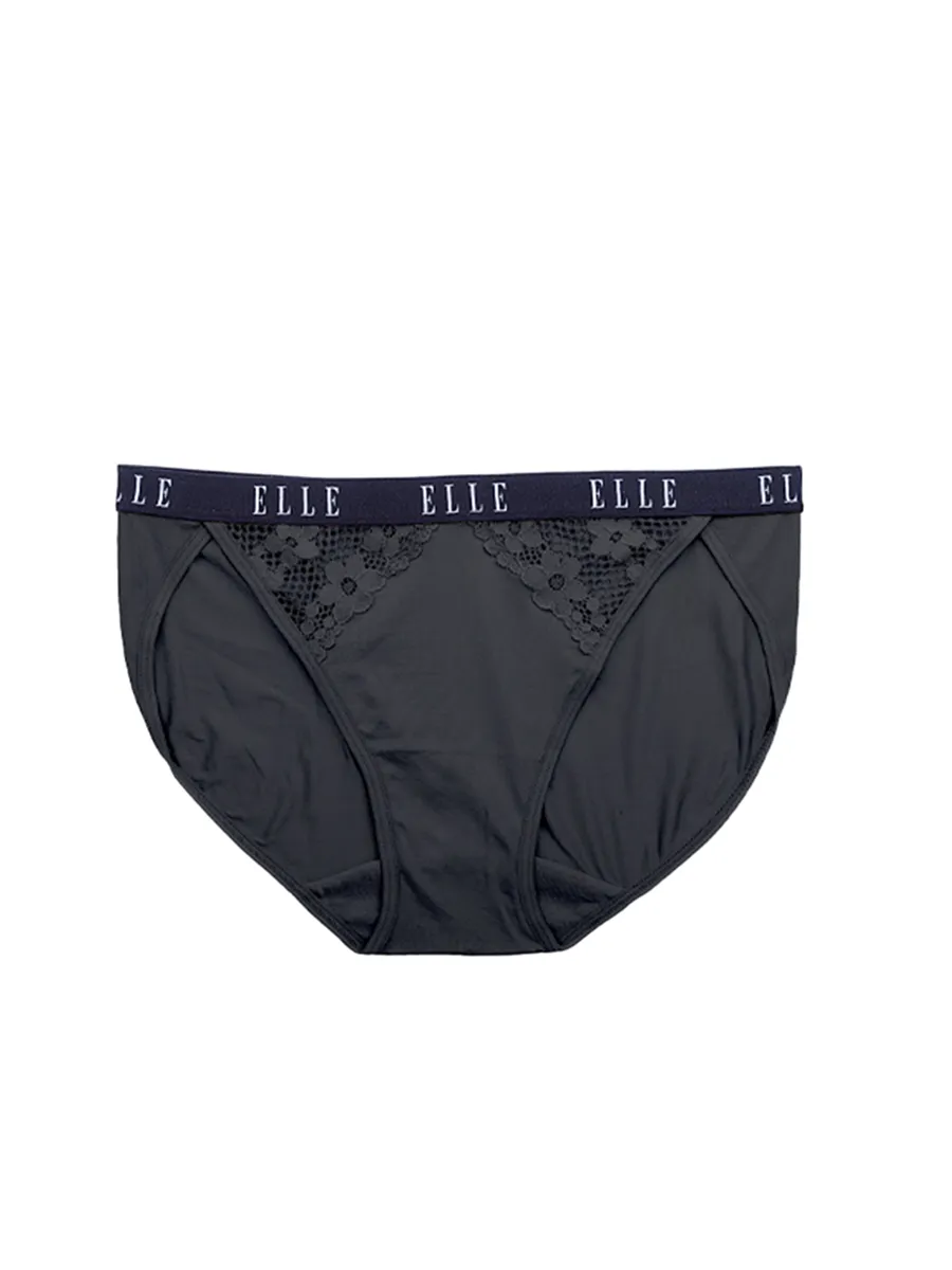 ELLE LINGERIE UNDERWEAR SEXY LOWRISE LU1884BL BLACK