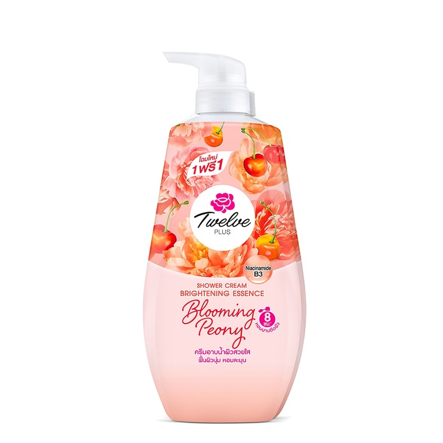 Twelve Plus Shower Cream Brightening Essence Blooming Peony 400 Ml.Twin Pack
