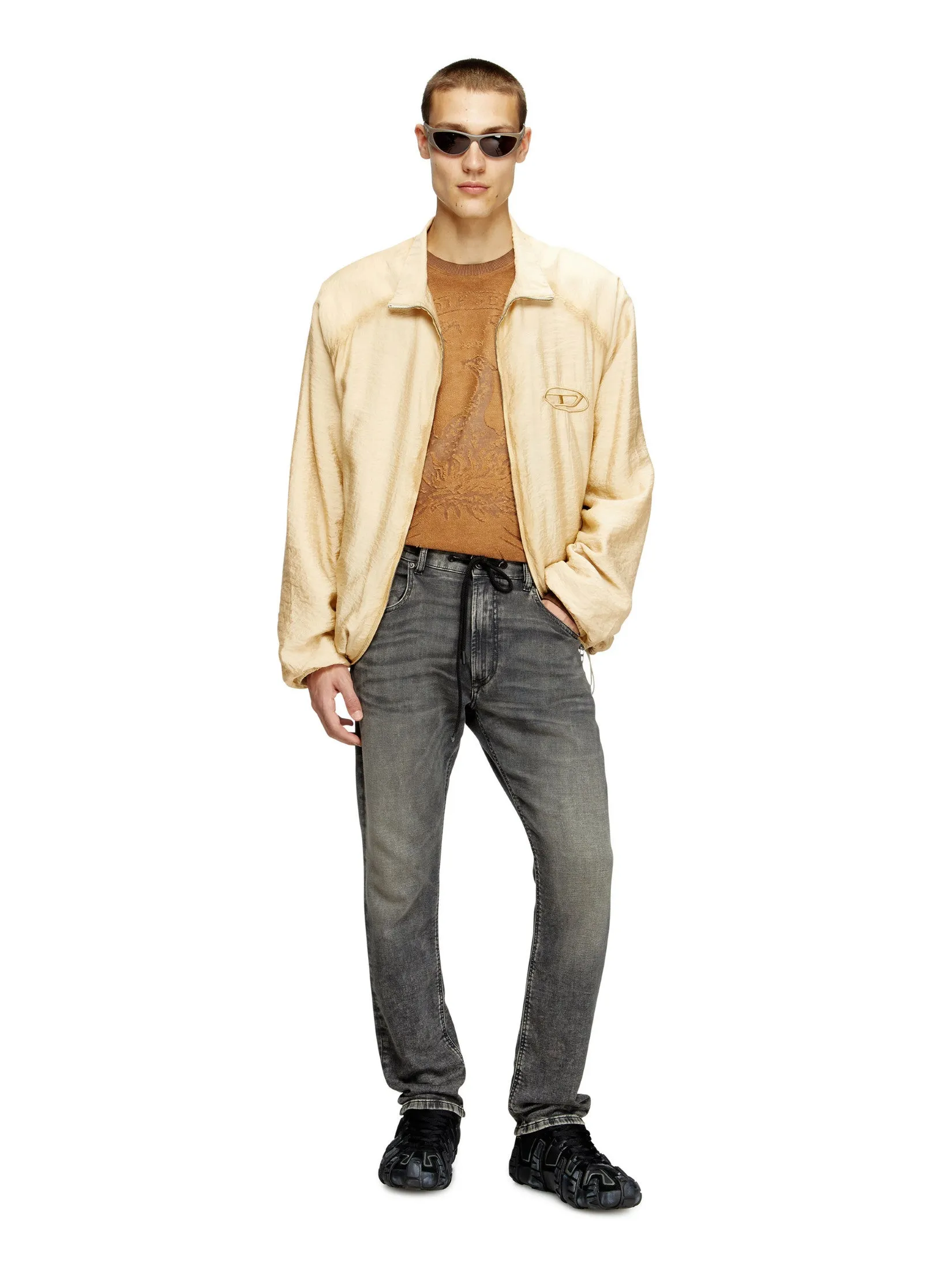 DIESEL Men 2032 D-KROOLEY-B JOGG Swe Jeans Pants Grey