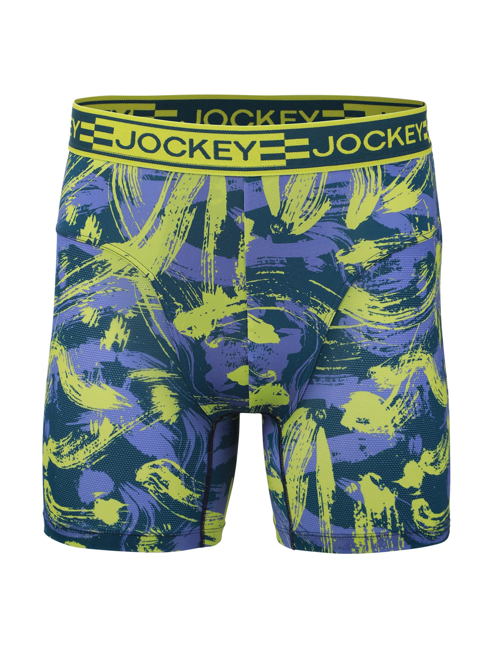 JOCKEY UNDERWEAR Men s SPORT MICROFIBER ACTIVE BOXER TRUNK YELLOW Size - L