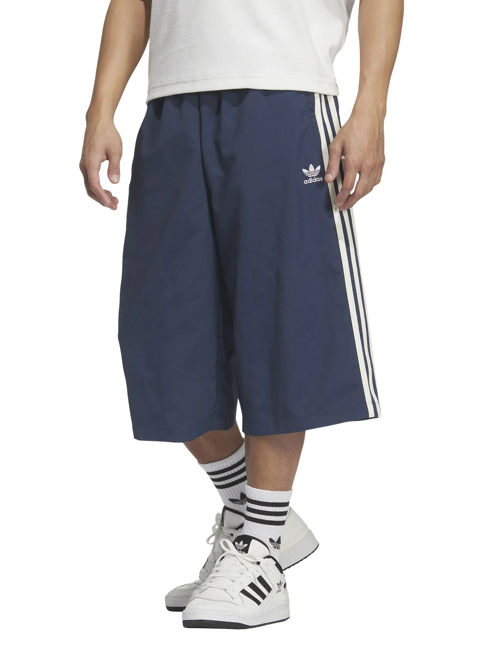 ADIDAS Men Capri Shorts KB5442 Blue / Crew Blue / Cream White