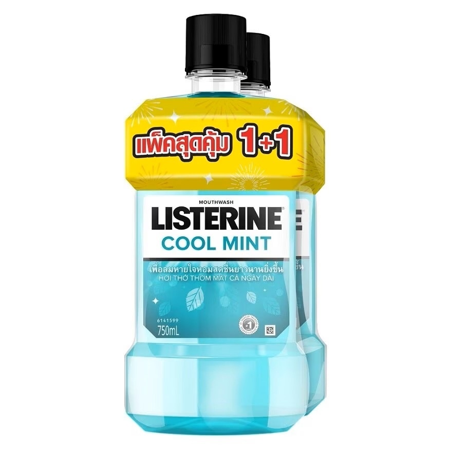 Listerine Mouthwash Cool Mint 750 Ml.Twin Pack